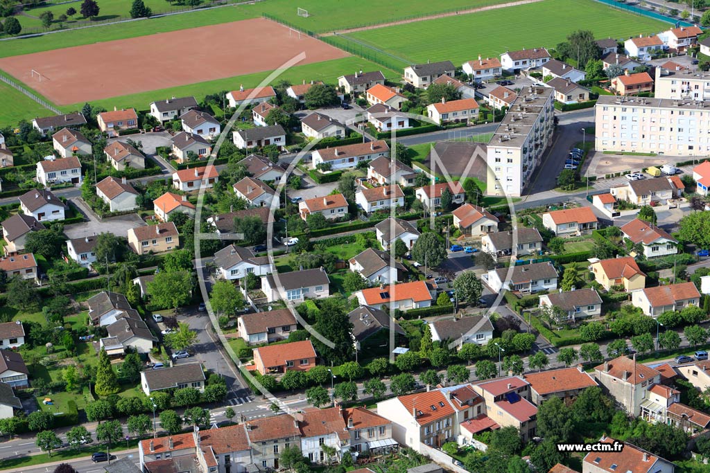 Photo arienne de Lunville (Champ de Mars)