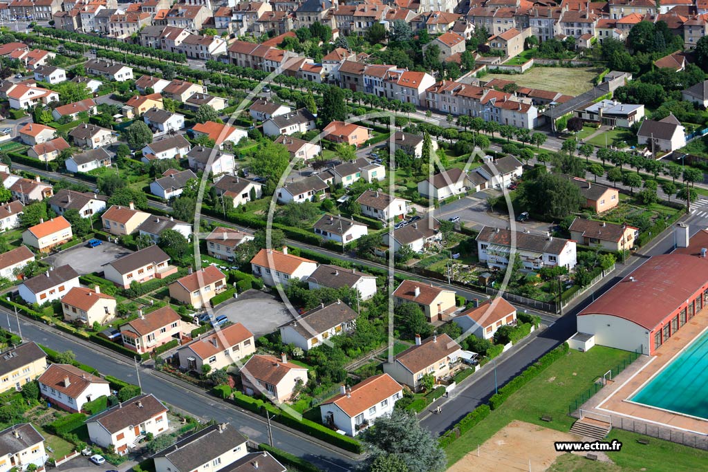 Photo arienne de Lunville (Champ de Mars)