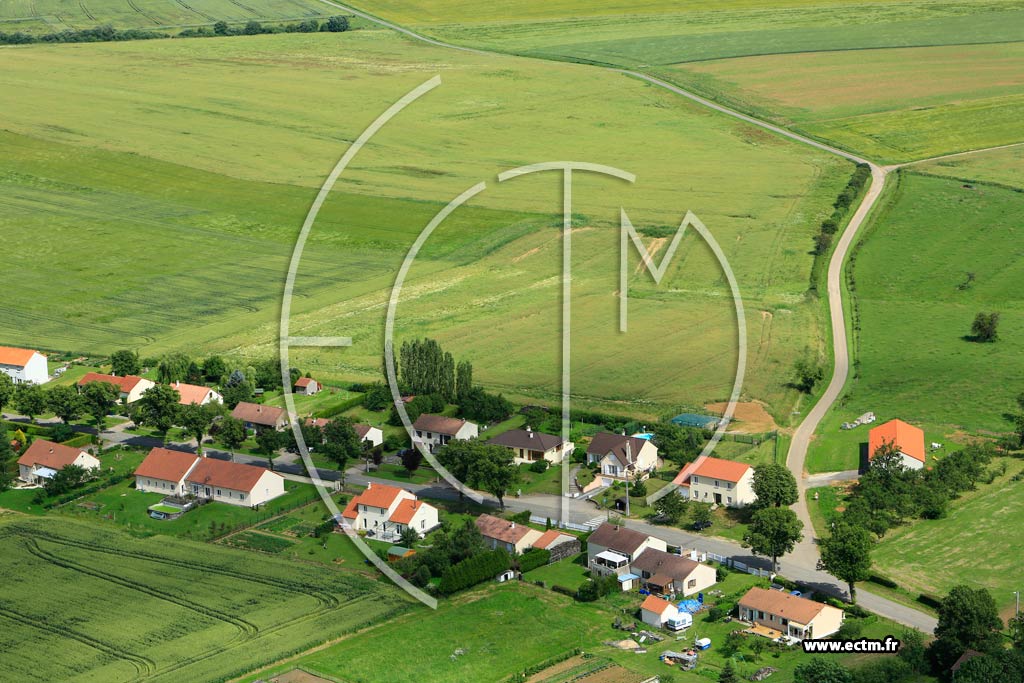 Photo arienne de Baudrecourt
