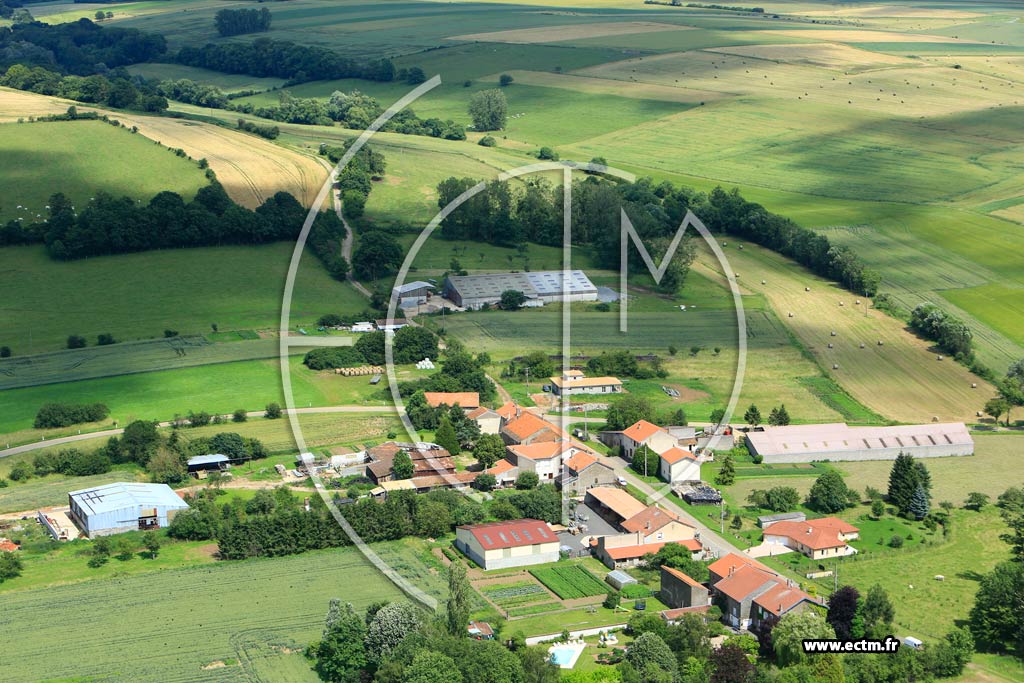Photo arienne de Bioncourt (Alincourt)