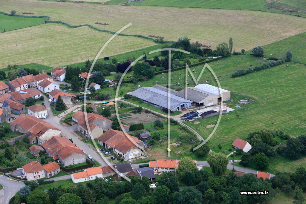 Photo arienne de Morville-sur-Nied