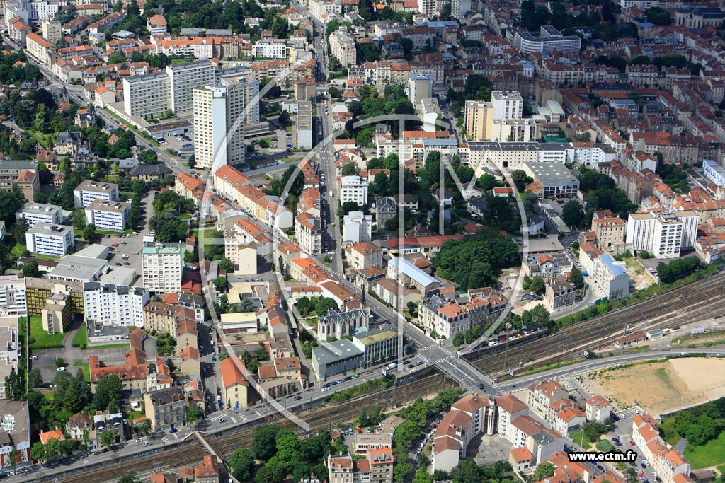 Photo arienne de Nancy (Mon Dsert-Jeanne d'Arc-Saurupt-Clmenceau)