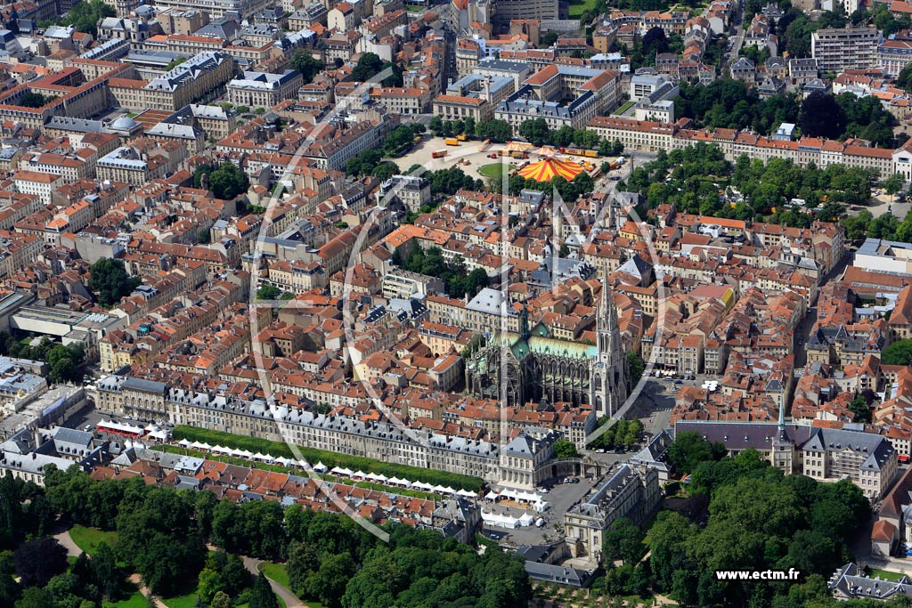 Photo arienne de Nancy (Ville Vieille-Lopold)