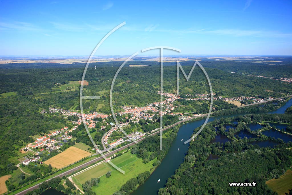 Photo arienne de Ancy-sur-Moselle
