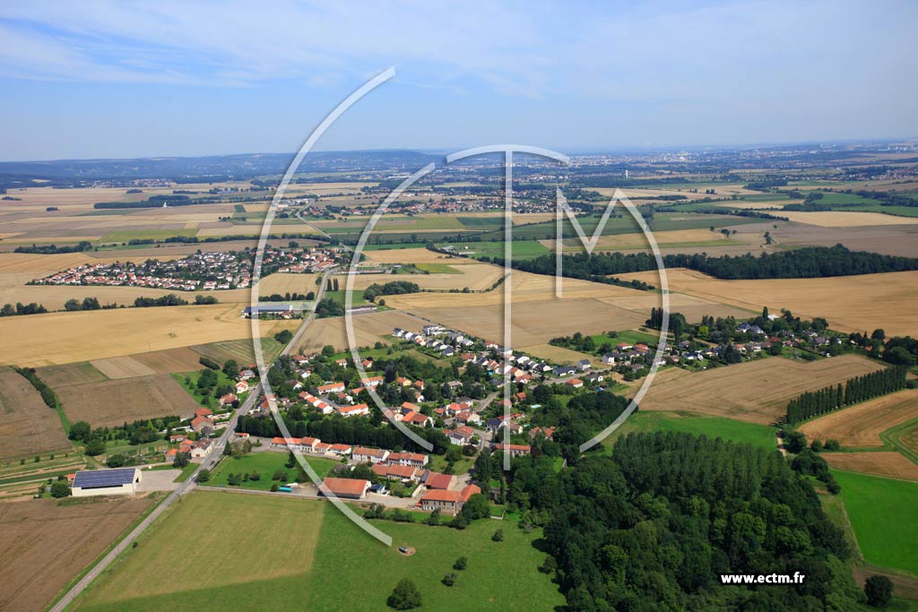 Photo arienne de Coin-sur-Seille