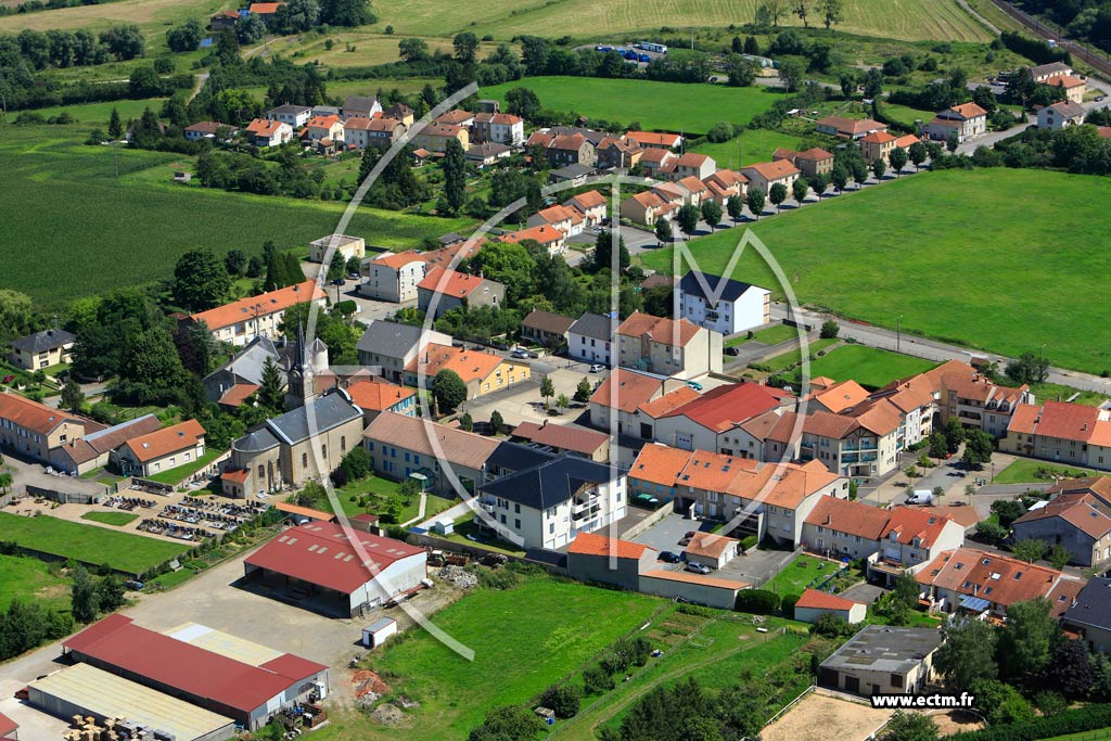 Photo arienne de Courcelles-sur-Nied