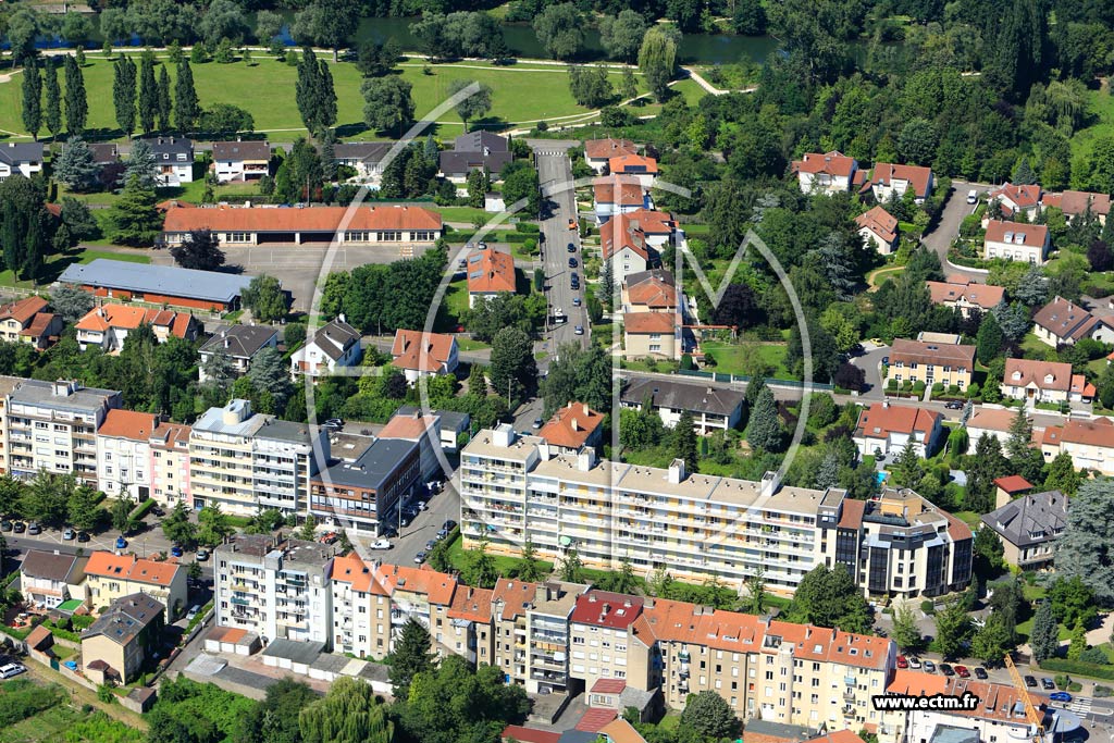 Photo arienne de Longeville ls Metz (le Saint Symphorien)