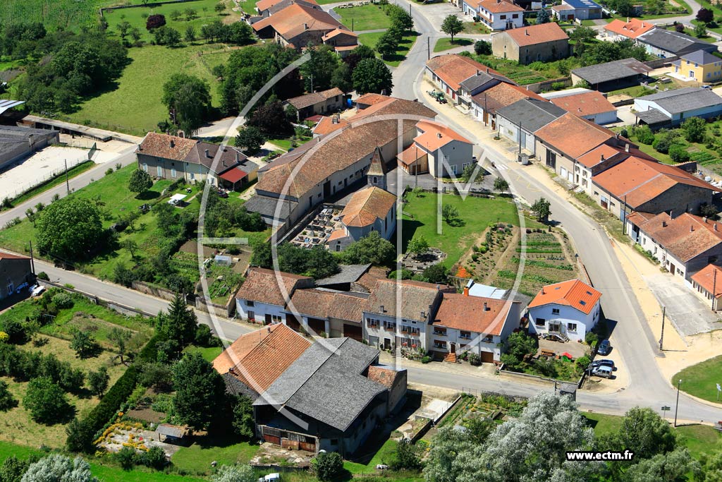 Photo arienne de Manoncourt en Wovre