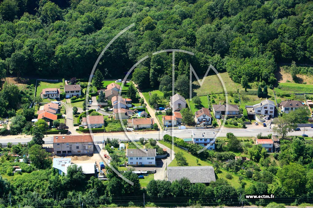 Photo arienne de Marbache
