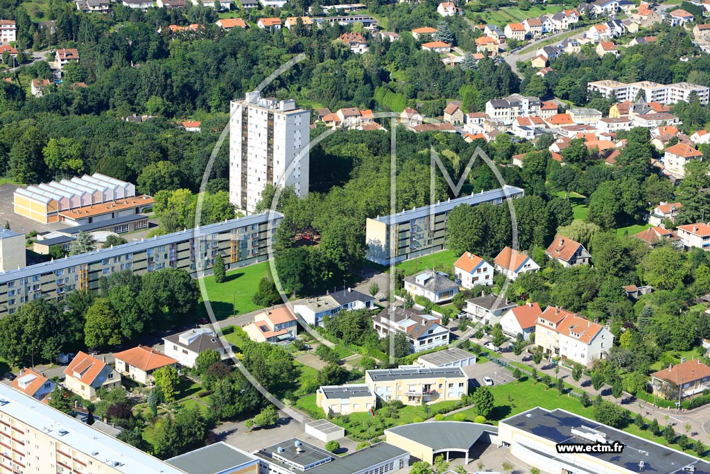 Photo arienne de Metz (Bellecroix)