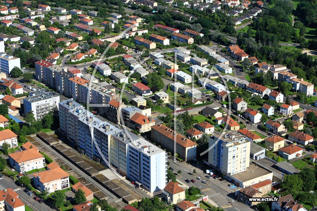 Photo arienne de Metz (Bellecroix)