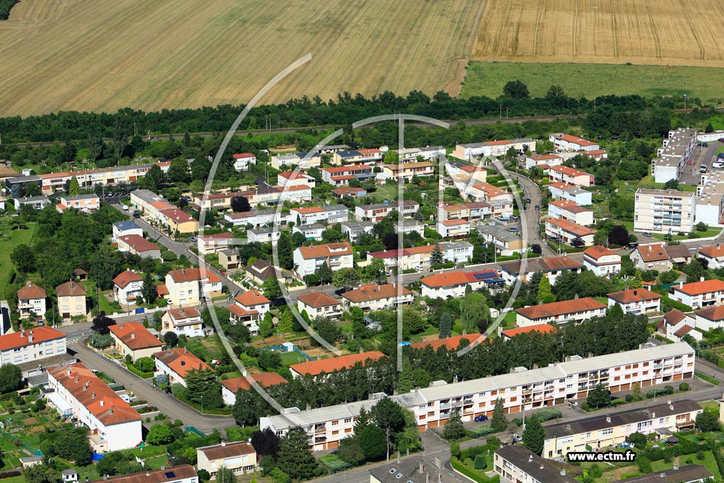 Photo arienne de Metz (Magny)