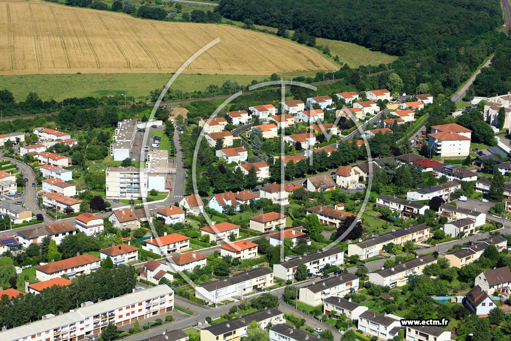 Photo arienne de Metz (Magny)
