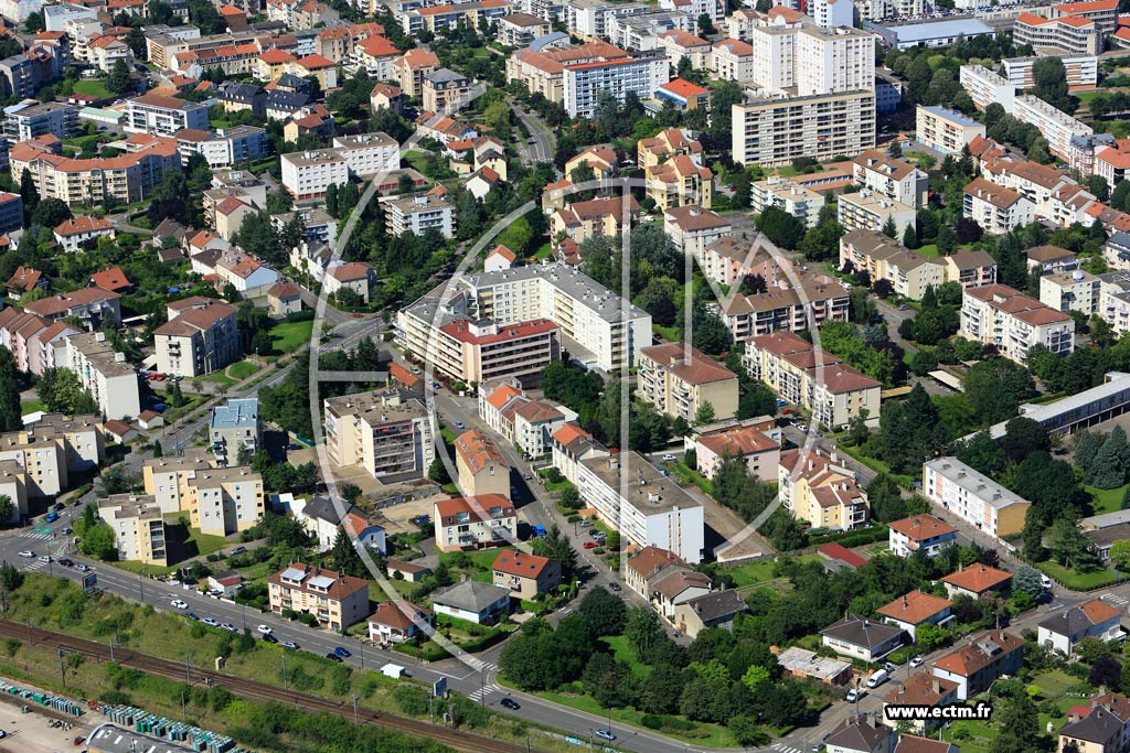 Photo arienne de Metz (Sablon)