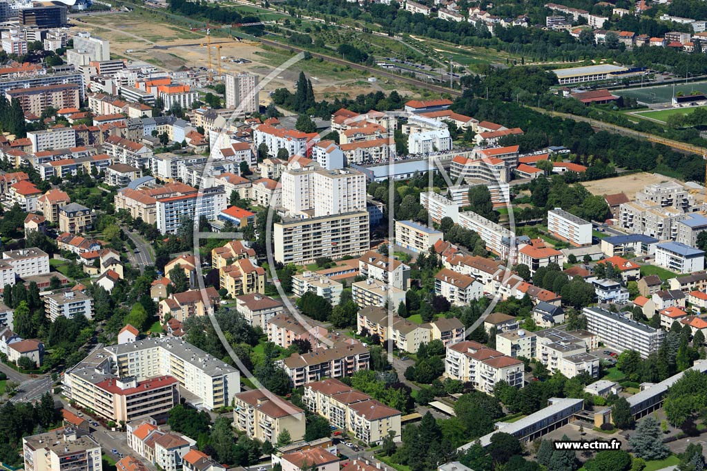 Photo arienne de Metz (Sablon)