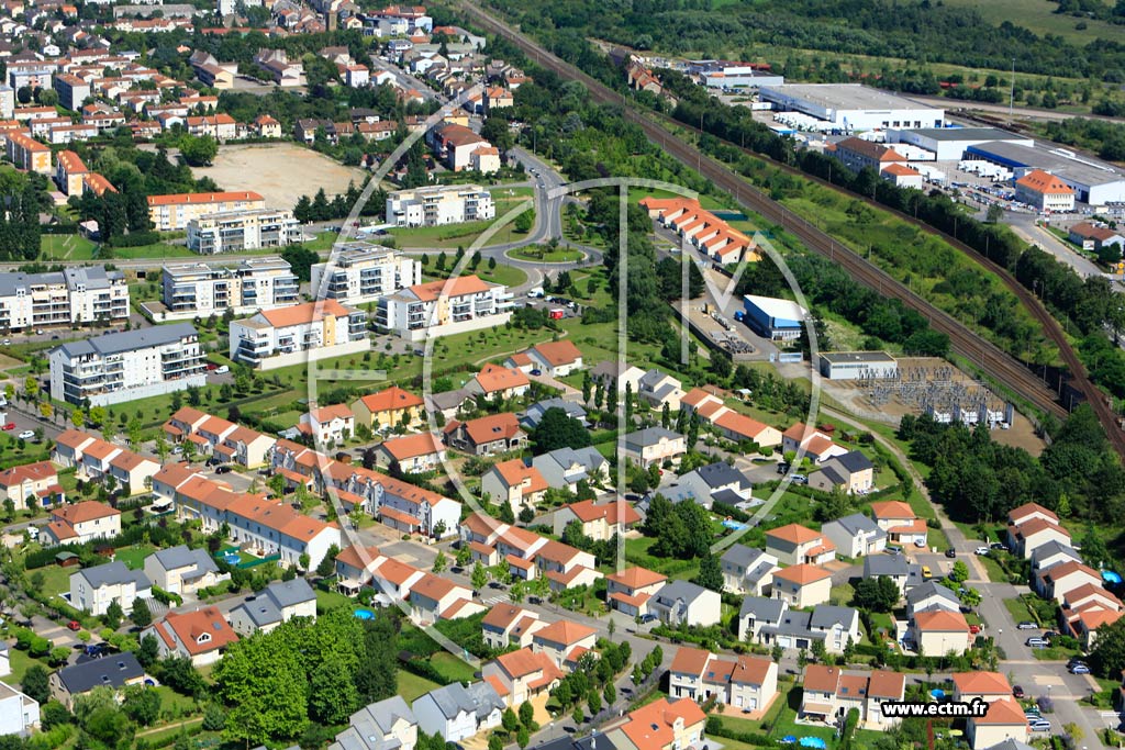 Photo arienne de Moulins-ls-Metz