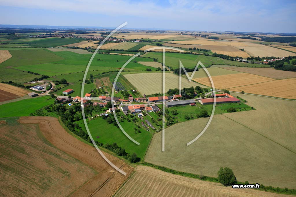 Photo arienne de Pange (Domangeville)