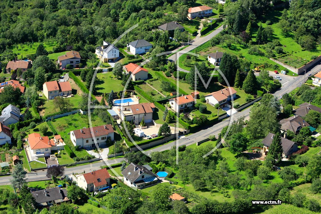 Photo arienne de Vaux