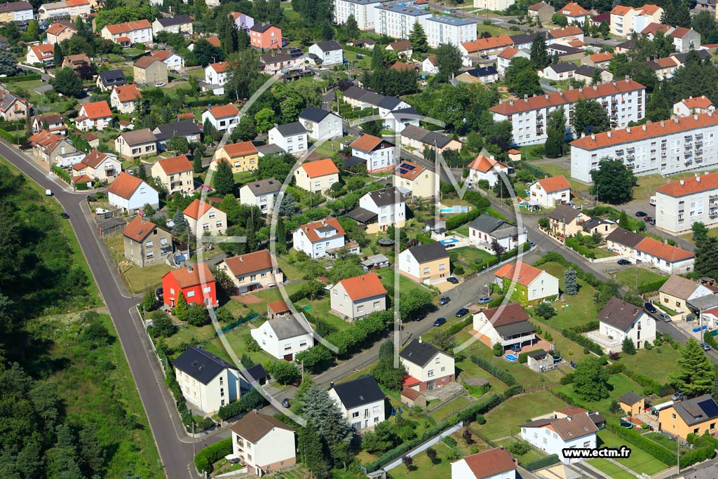 Photo arienne de Creutzwald (Cit Houvergarten)