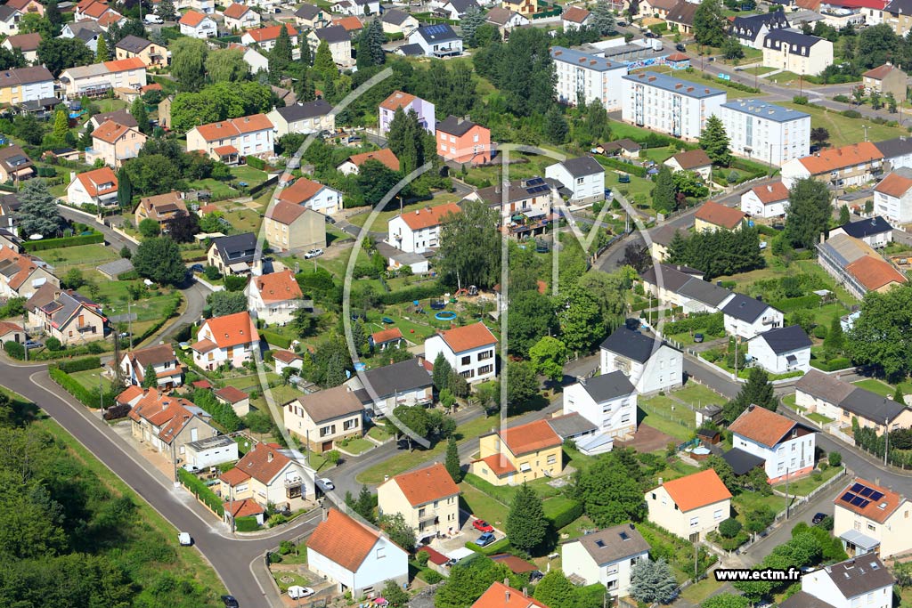 Photo arienne de Creutzwald (Cit Houvergarten)