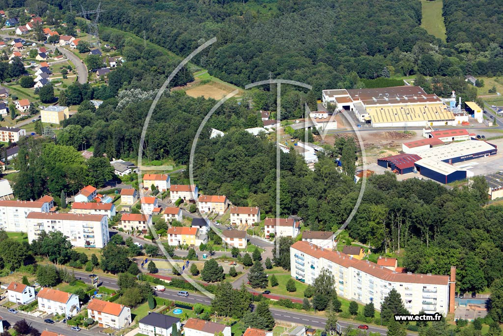 Photo arienne de Creutzwald (Cit Fatima)