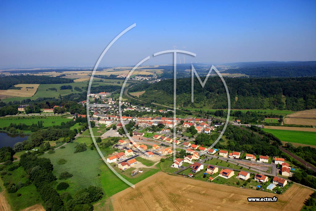 Photo arienne de Hombourg-Budange