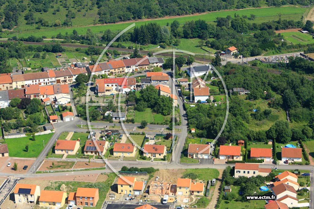 Photo arienne de Hombourg-Budange