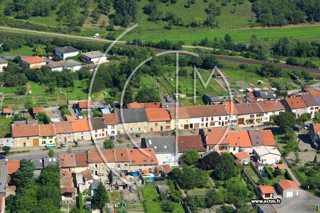 Photo arienne de Hombourg-Budange