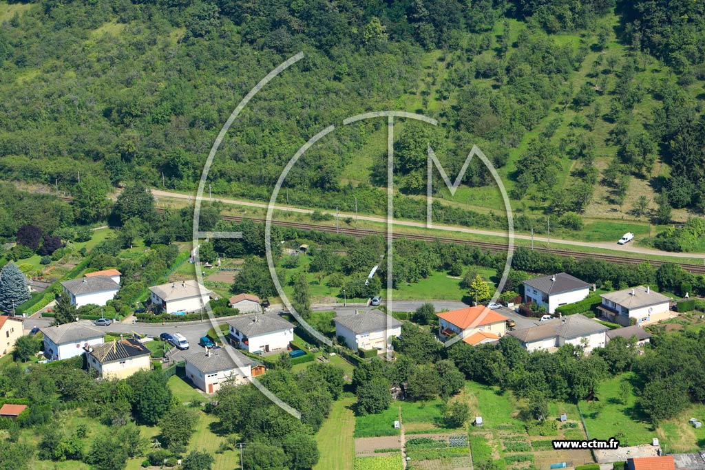 Photo arienne de Hombourg-Budange