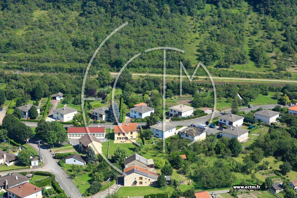 Photo arienne de Hombourg-Budange