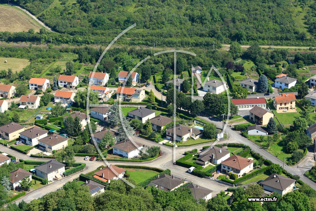 Photo arienne de Hombourg-Budange
