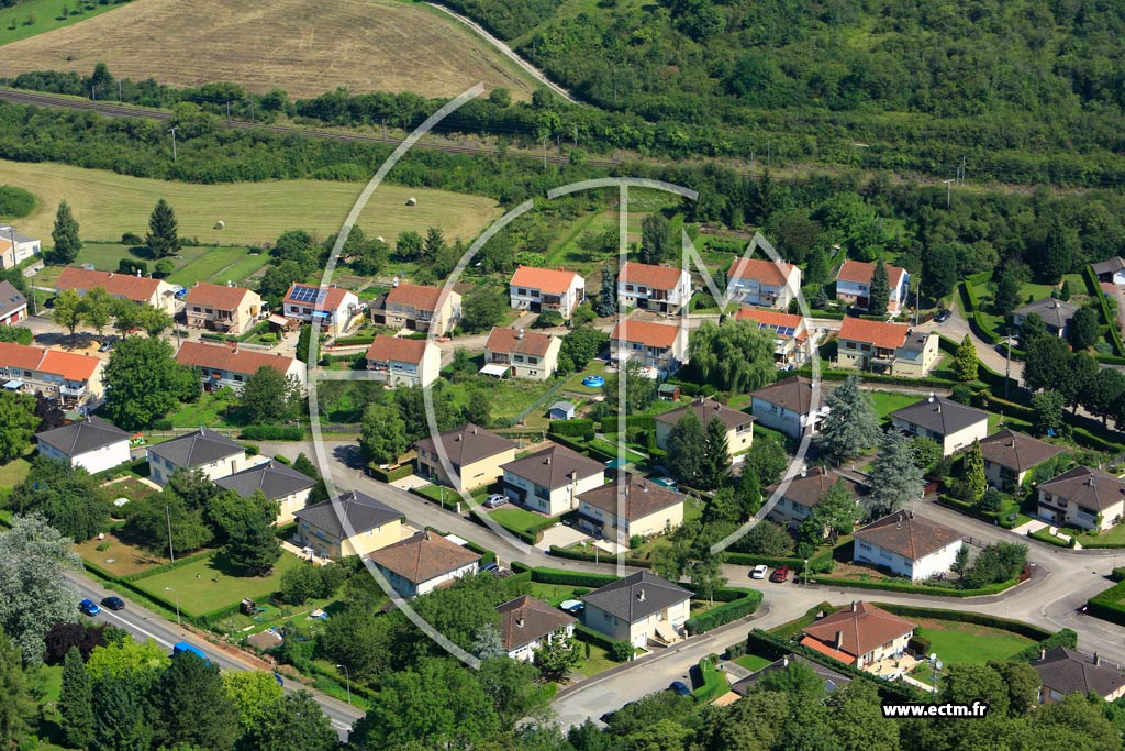 Photo arienne de Hombourg-Budange