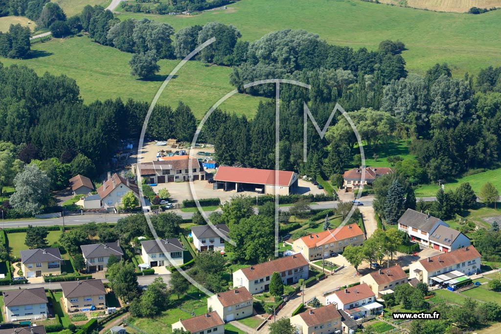 Photo arienne de Hombourg-Budange
