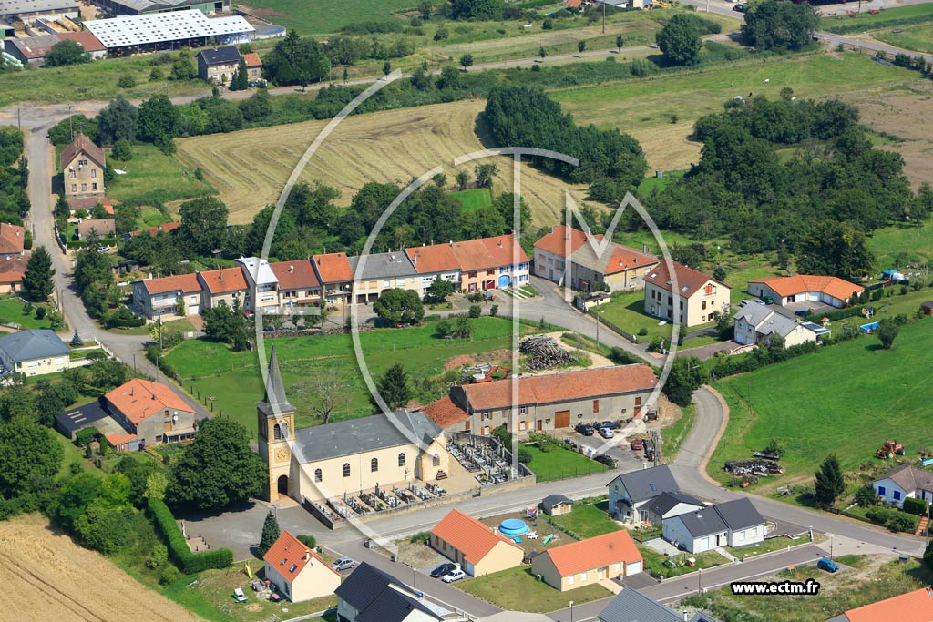 Photo arienne de Piblange (Drogny)
