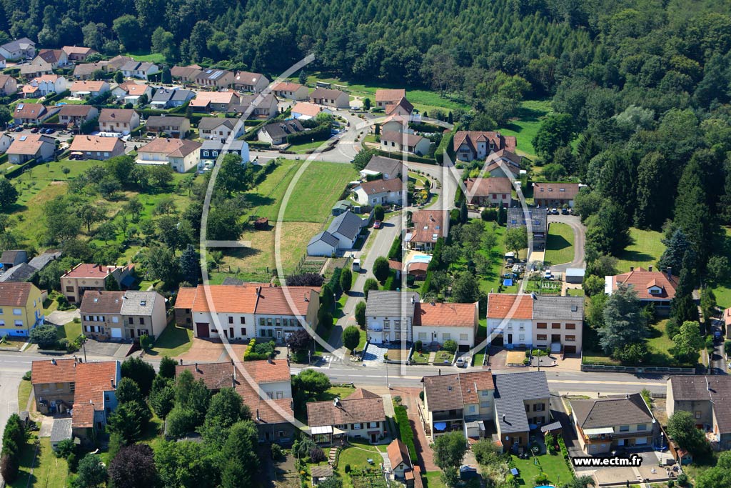 Photo arienne de Porcelette