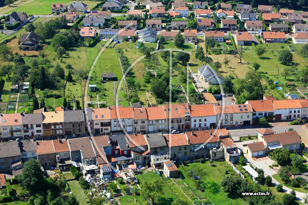 Photo arienne de Porcelette