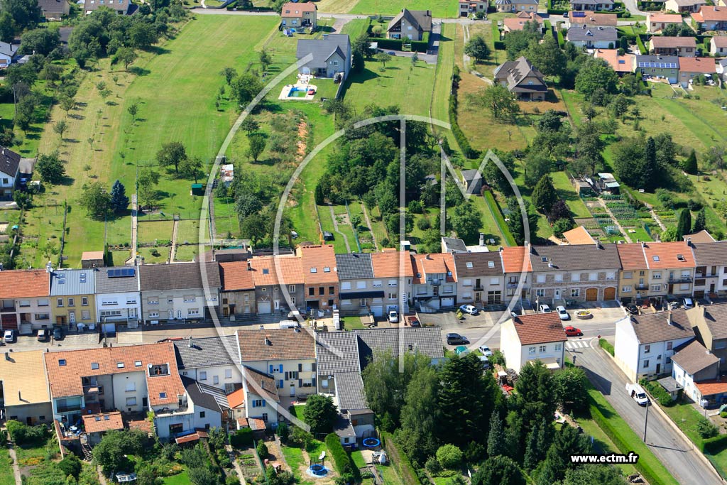 Photo arienne de Porcelette