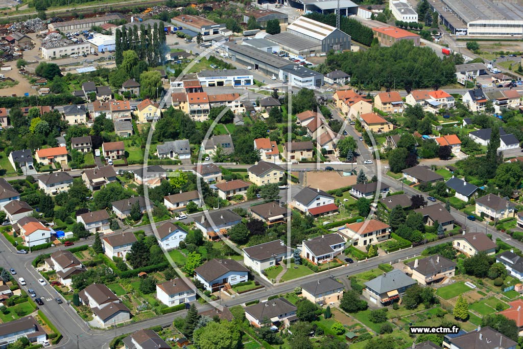 Photo arienne de Maizires-ls-Metz
