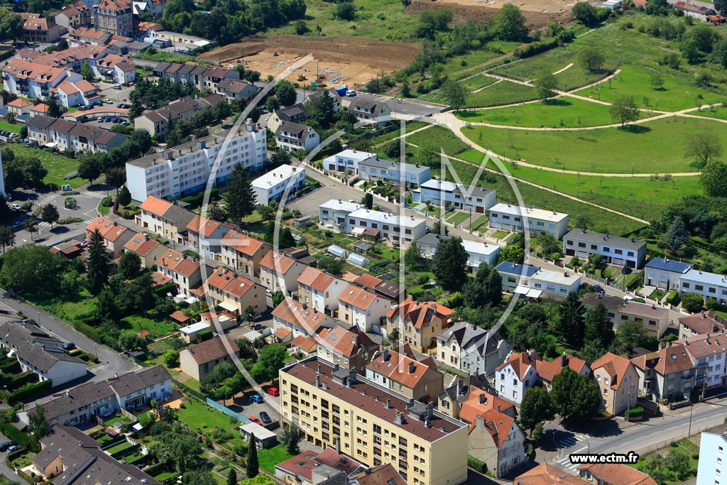 Photo arienne de Metz (Devant-les-Ponts)