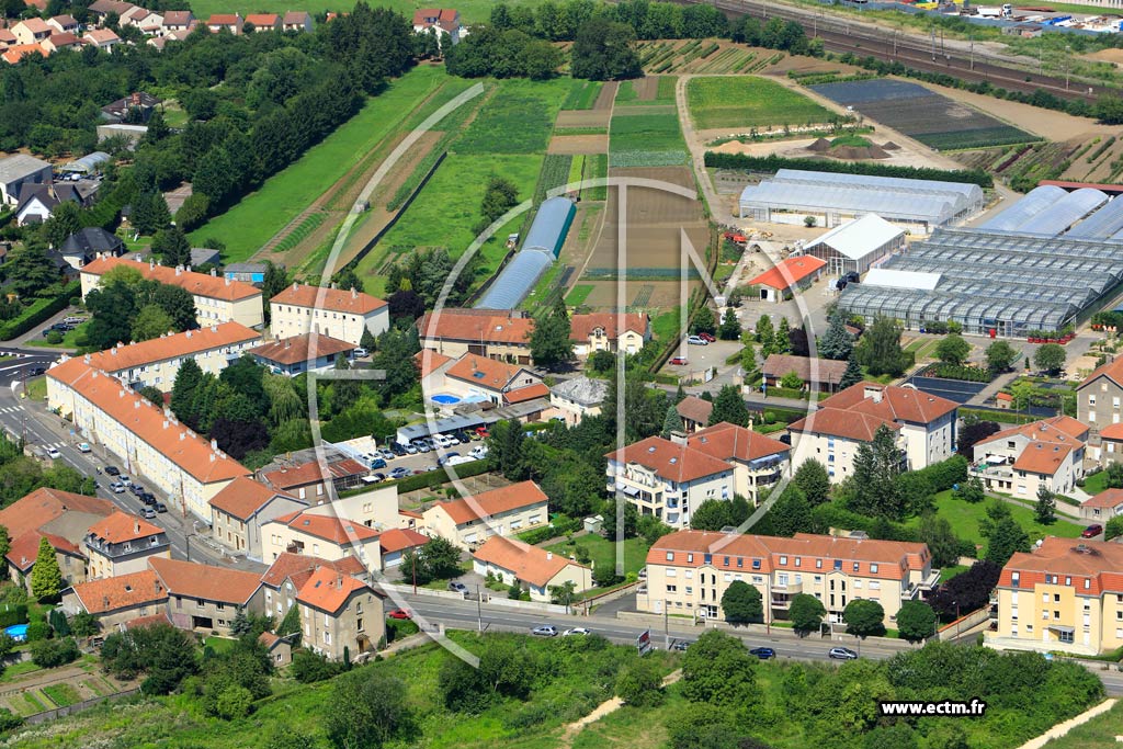 Photo arienne de Metz (Devant-les-Ponts)