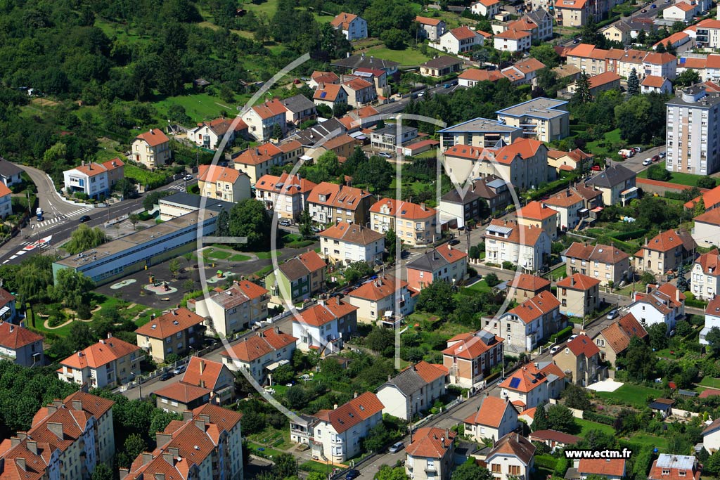 Photo arienne de Metz (Devant-les-Ponts)