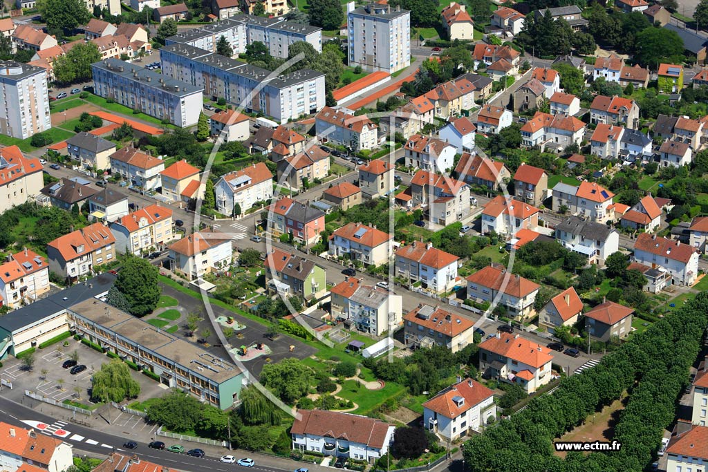Photo arienne de Metz (Devant-les-Ponts)