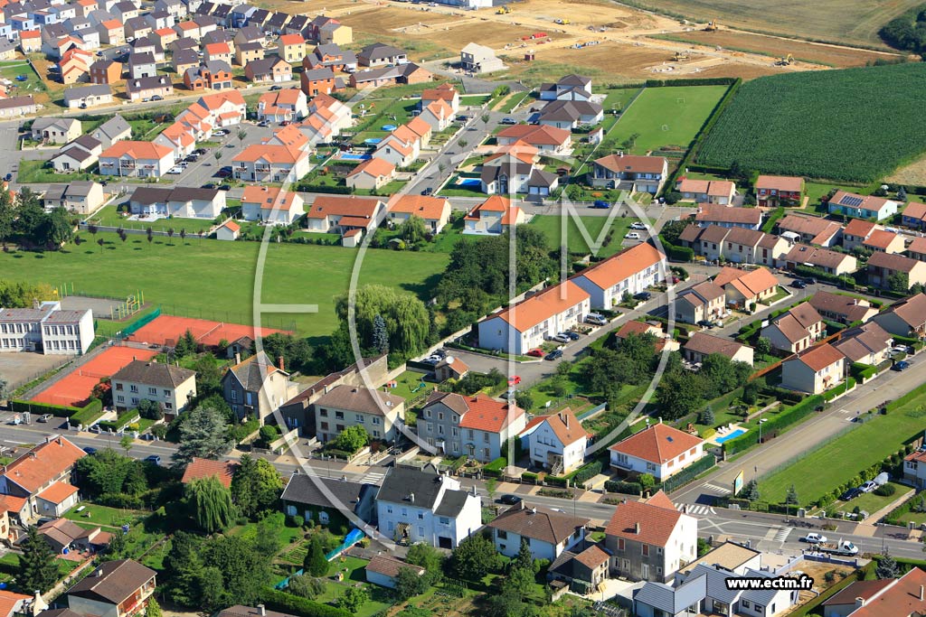 Photo arienne de Sainte-Marie-aux-Chnes