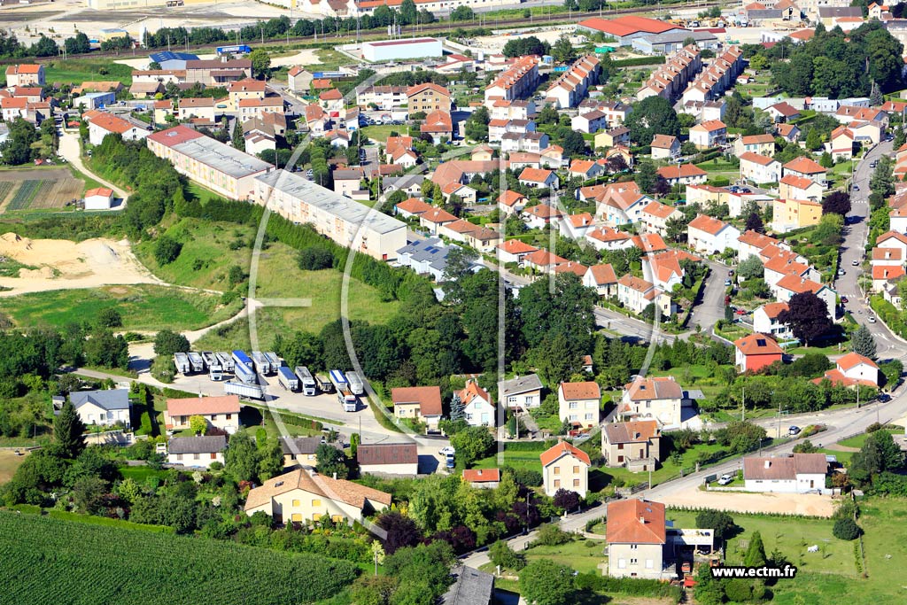 Photo arienne de Commercy