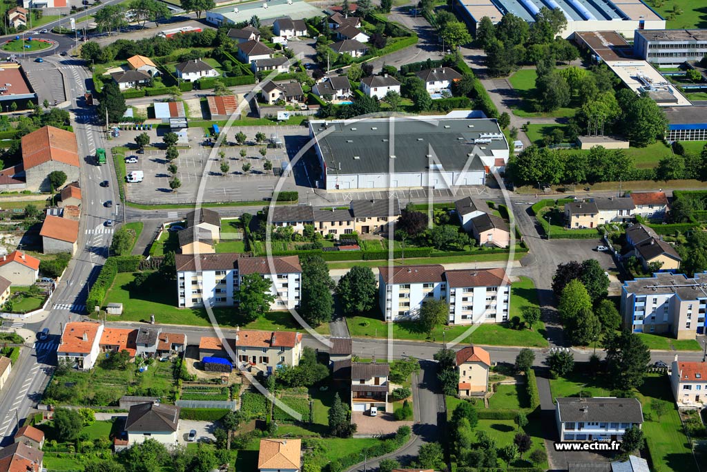 Photo arienne de Commercy