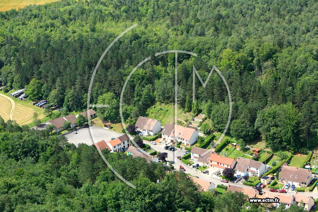 Photo arienne de Pierre-la-Treiche (Site de Vaux)