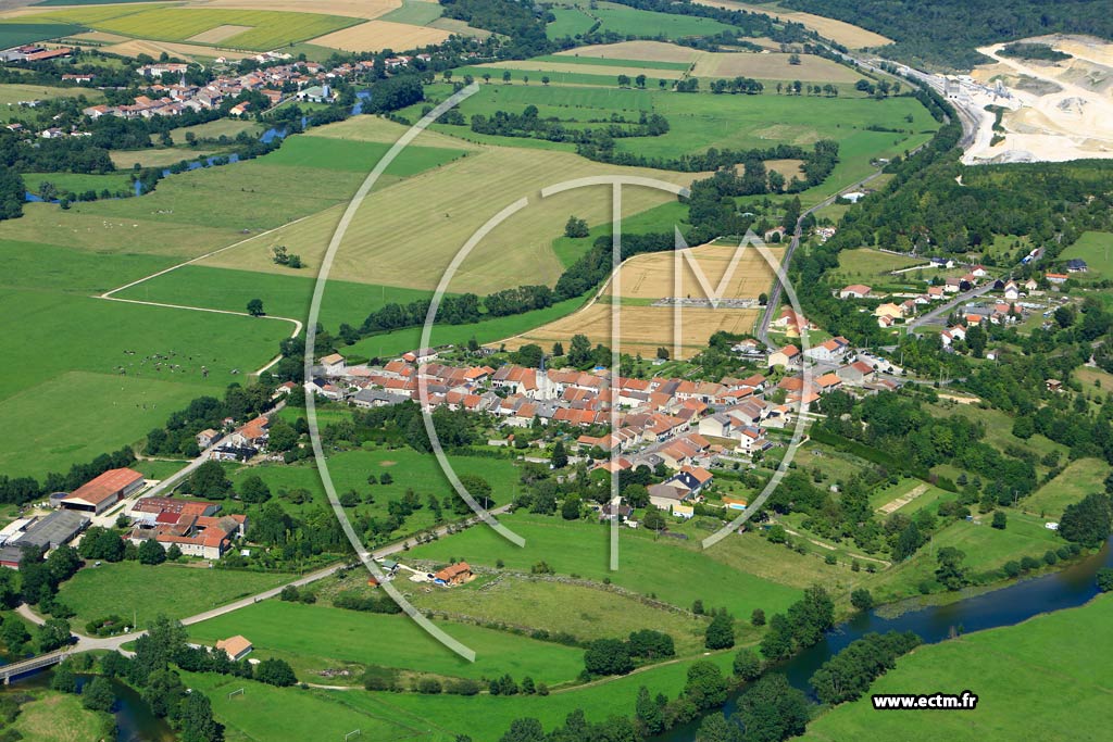 Photo arienne de Saint-Germain-sur-Meuse