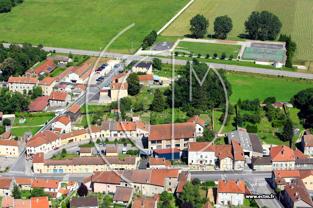 Photo arienne de Vaucouleurs