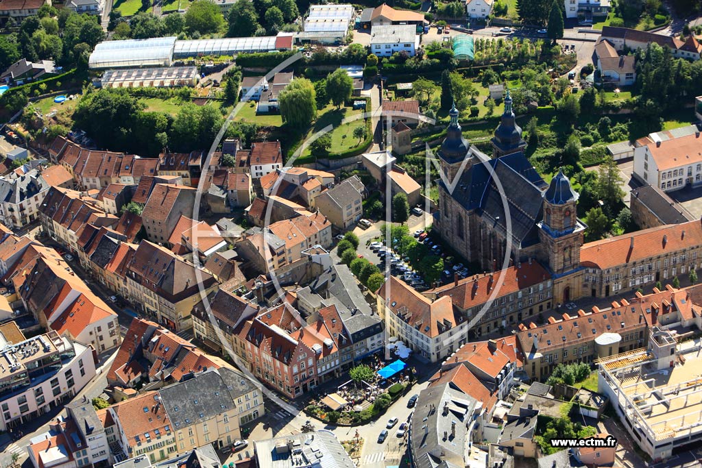 Photo arienne de Saint-Avold (Centre Ville)