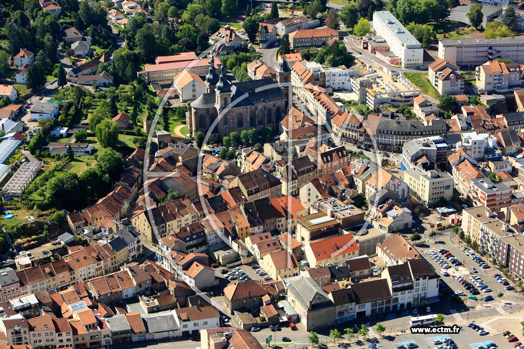 Photo arienne de Saint-Avold (Centre Ville)